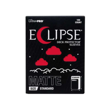 Eclipse Matte Standard Deck Protector Sleeves: Apple Red - 105ct