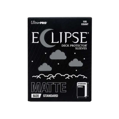 Eclipse Matte Standard Deck Protector Sleeves: Smoke Grey - 105ct