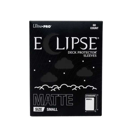 Eclipse Matte Small Deck Protector Sleeves: Jet Black - 60ct