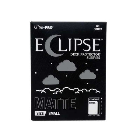 Eclipse Matte Small Deck Protector Sleeves: Smoke Grey - 60ct