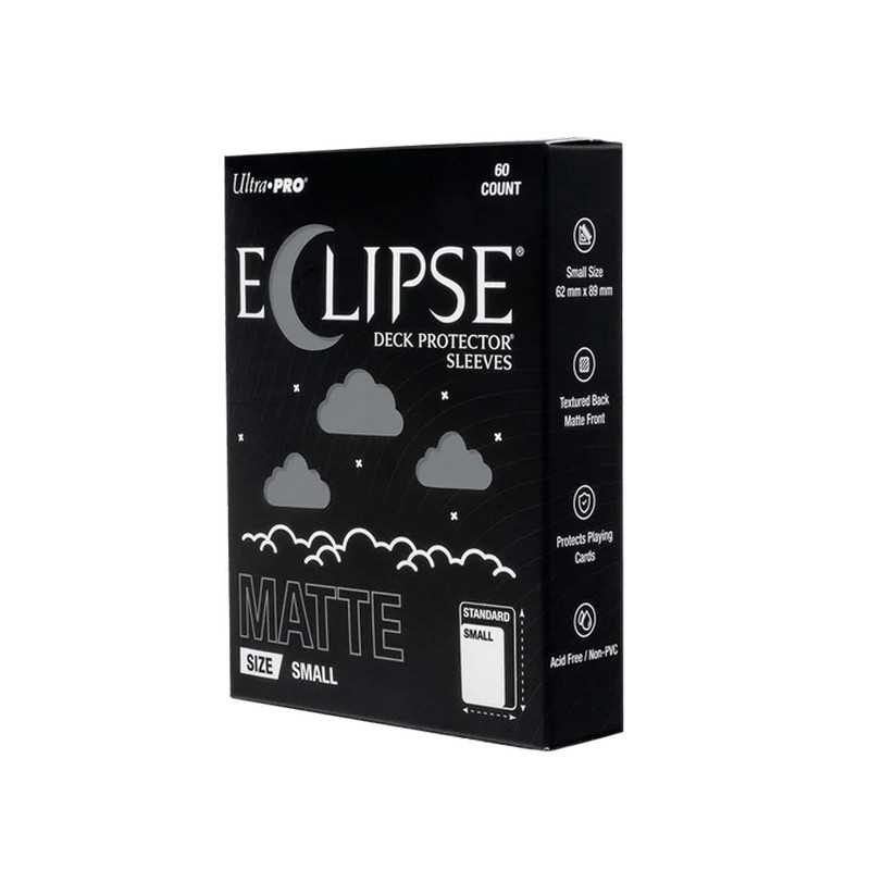 Eclipse Matte Small Deck Protector Sleeves: Smoke Grey - 60ct