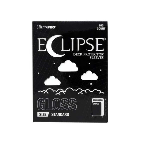 Eclipse Gloss Standard Deck Protector Sleeves: Arctic White - 105ct