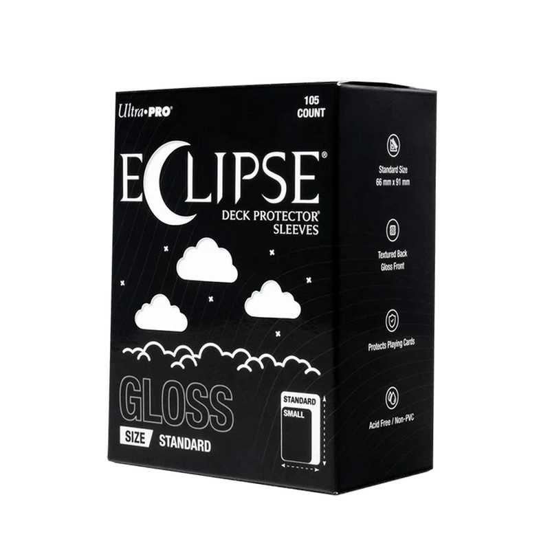 Eclipse Gloss Standard Deck Protector Sleeves: Arctic White - 105ct