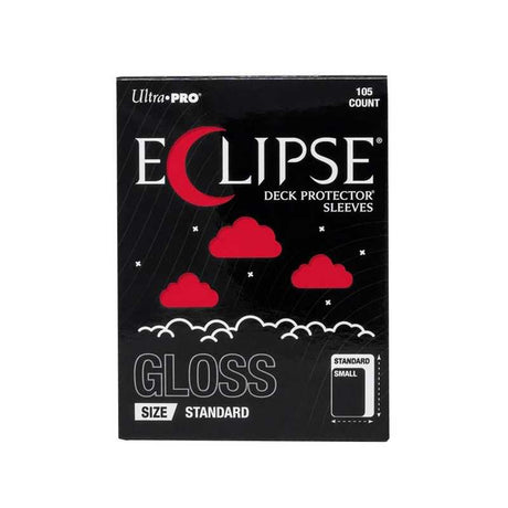 Eclipse Gloss Standard Deck Protector Sleeves: Apple Red - 105ct