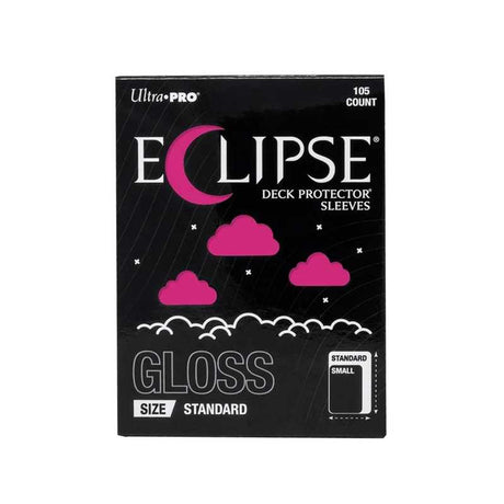 Eclipse Gloss Standard Deck Protector Sleeves: Hot Pink - 105ct