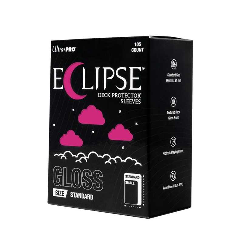 Eclipse Gloss Standard Deck Protector Sleeves: Hot Pink - 105ct