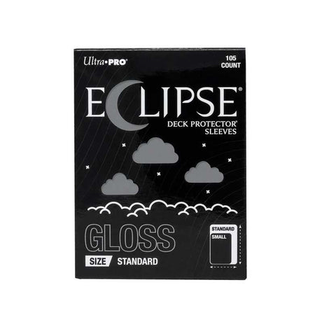 Eclipse Gloss Standard Deck Protector Sleeves: Smoke Grey - 105ct
