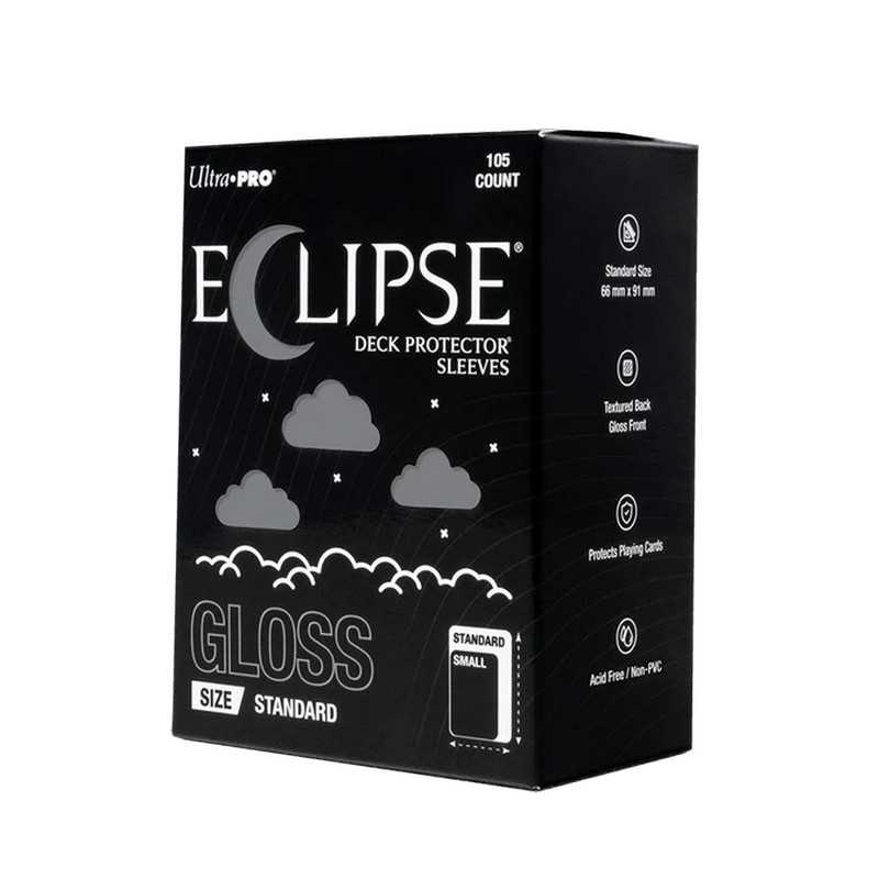 Eclipse Gloss Standard Deck Protector Sleeves: Smoke Grey - 105ct