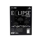Eclipse Gloss Small Deck Protector Sleeves: Jet Black - 60ct