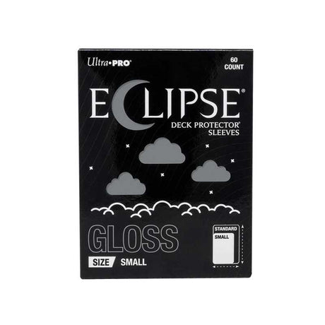 Eclipse Gloss Small Deck Protector Sleeves: Smoke Grey - 60ct