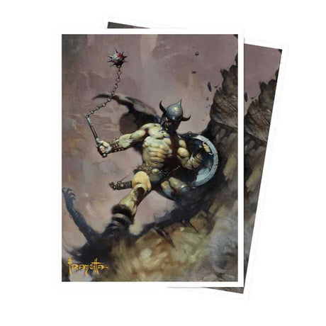 Artist Spotlight: Frank Frazetta - Warrior with Ball and Chain Apex Deck Protector Sleeves