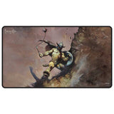 Artist Spotlight: Frank Frazetta - Warrior with Ball and Chain Black Stitched Playmat
