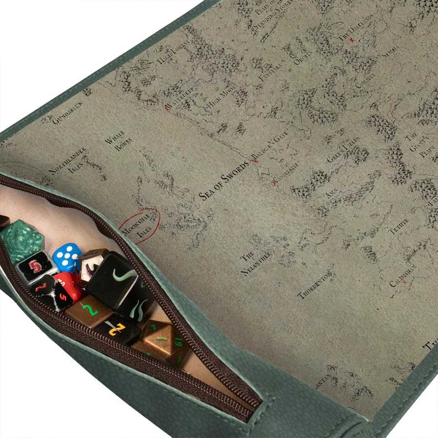 Dungeons & Dragons: Artifacts Across Eternities: Drizzt & the Forgotten Realms Premium Dice Scroll Map