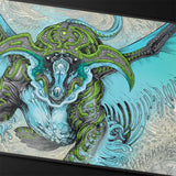 Magic: The Gathering - Return to Tarkir Black Stitched Playmat - Temur