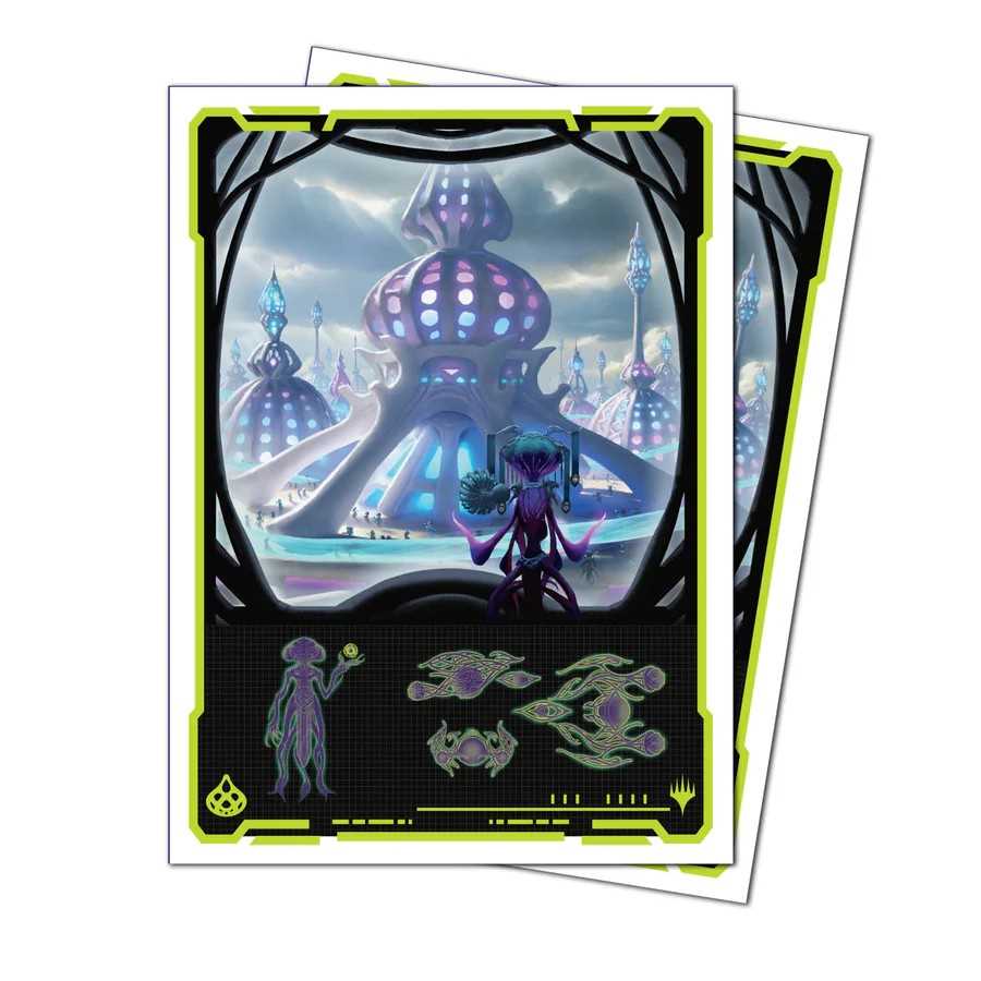 Magic: The Gathering - Edge of Eternities 105ct Apex Deck Protector Sleeves - Blue Mythic