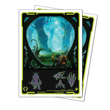 Magic: The Gathering - Edge of Eternities 105ct Apex Deck Protector Sleeves - Green Mythic