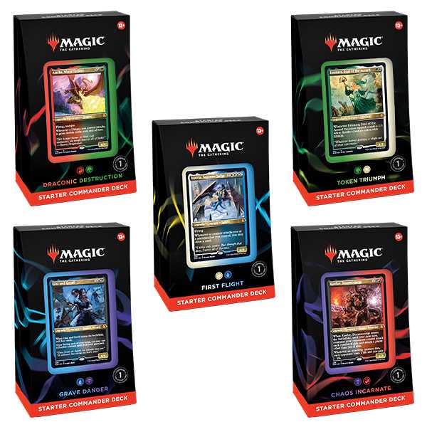 mtg commander decks uk Magic The Gathering: Evergreen Starter Commander Decks 2022 – Asmodee UK main image 1