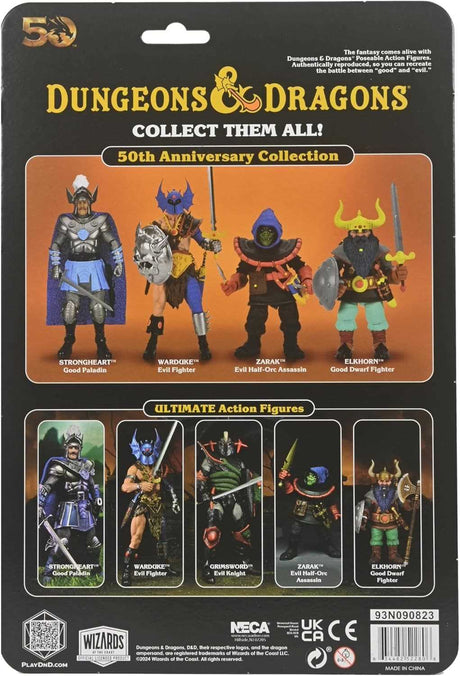 Dungeons & Dragons 7inch Scale Action Figure - Limited 50th Anniversary Edition Warduke Figure