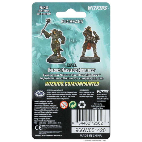 D&D Unpainted Miniatures: Bugbears