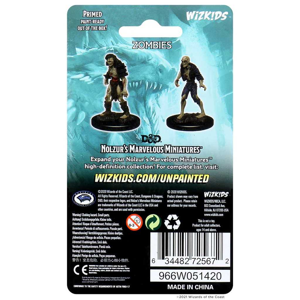D&D Unpainted Miniatures: Zombies