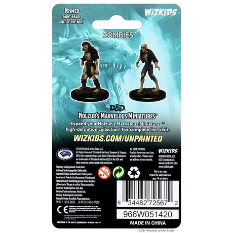 D&D Unpainted Miniatures: Zombies