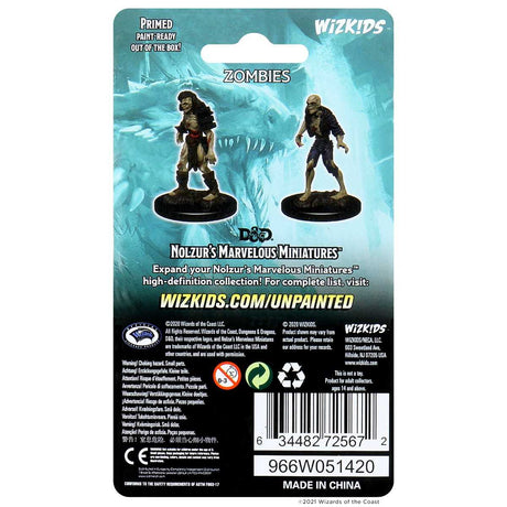 D&D Unpainted Miniatures: Zombies