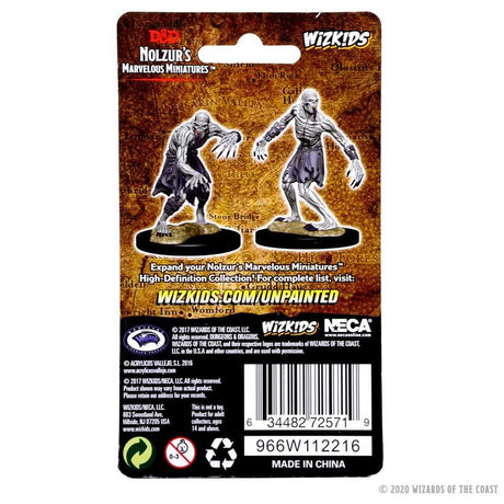 D&D Unpainted Miniatures: Ghouls