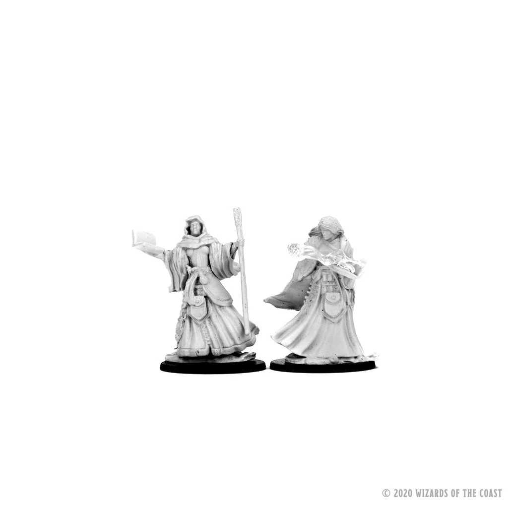 D&D Unpainted Miniatures: Human Female Wizard