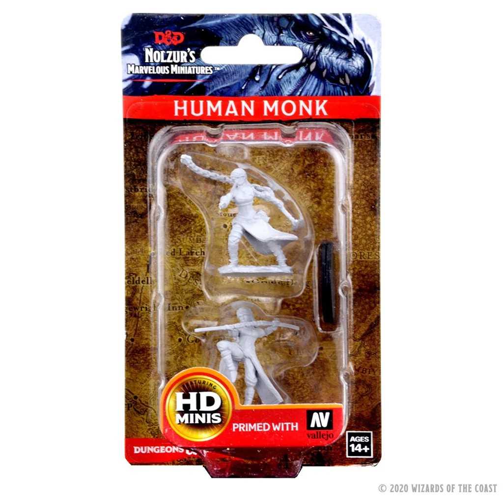 D&D Unpainted Miniatures: Human Female Monk