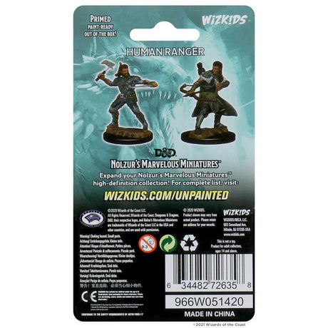 D&D Unpainted Miniatures: Human Male Ranger