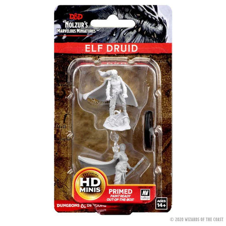 D&D Unpainted Miniatures: Elf Female Druid