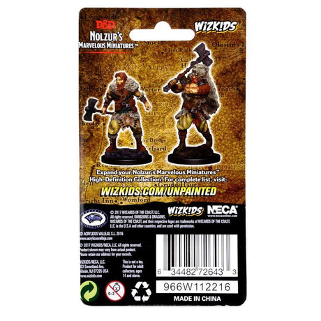 D&D Unpainted Miniatures: Human Male Barbarian