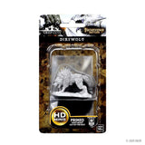 Pathfinder Deep Cuts Unpainted Miniatures: Dire Wolf