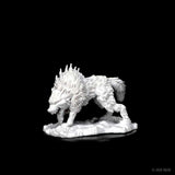 Pathfinder Deep Cuts Unpainted Miniatures: Dire Wolf