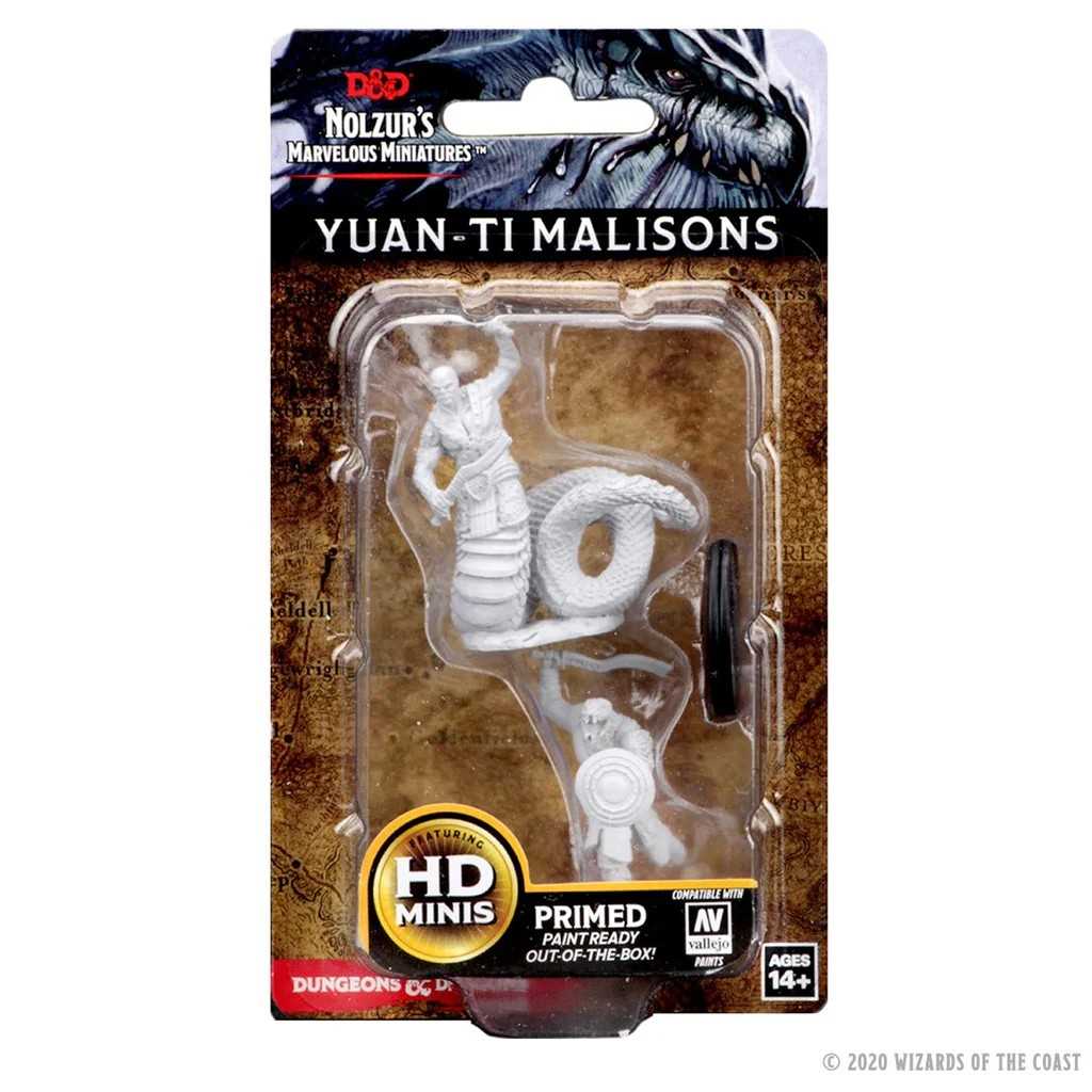D&D Unpainted Miniatures: Yuan-Ti Malisons