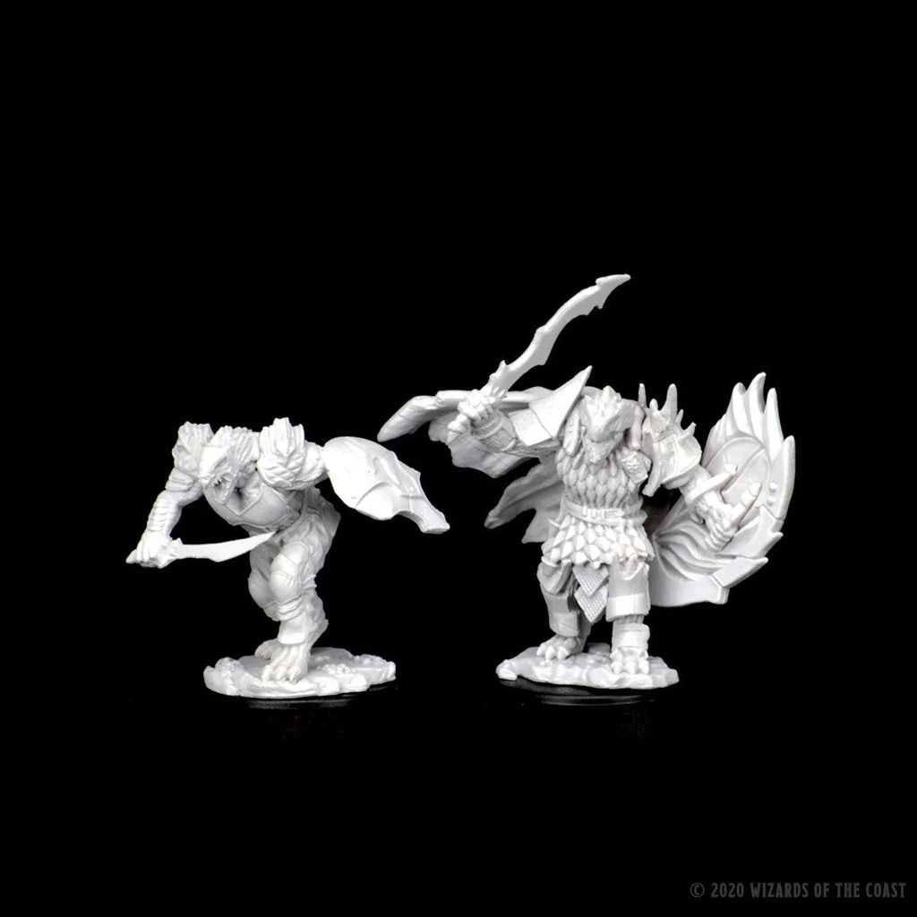 D&D Unpainted Miniatures: Dragonborn Male Fighter