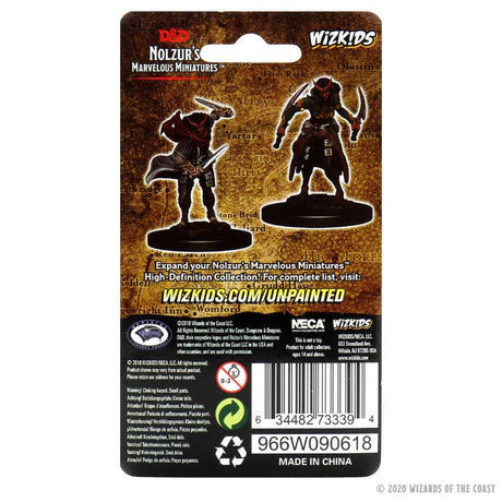 D&D Unpainted Miniatures: Tiefling Female Rogue