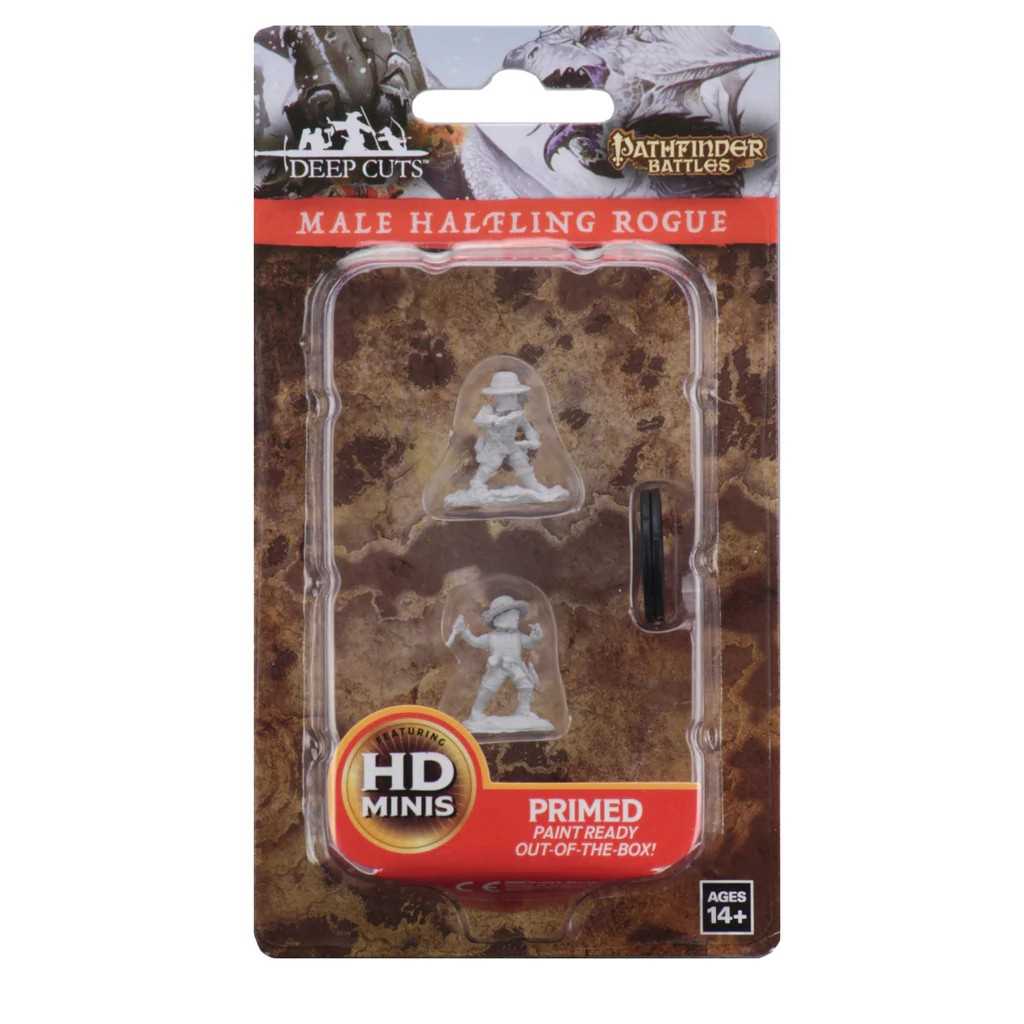 Pathfinder Deep Cuts Unpainted Miniatures: Male Halfling Rogue