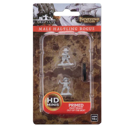 Pathfinder Deep Cuts Unpainted Miniatures: Male Halfling Rogue