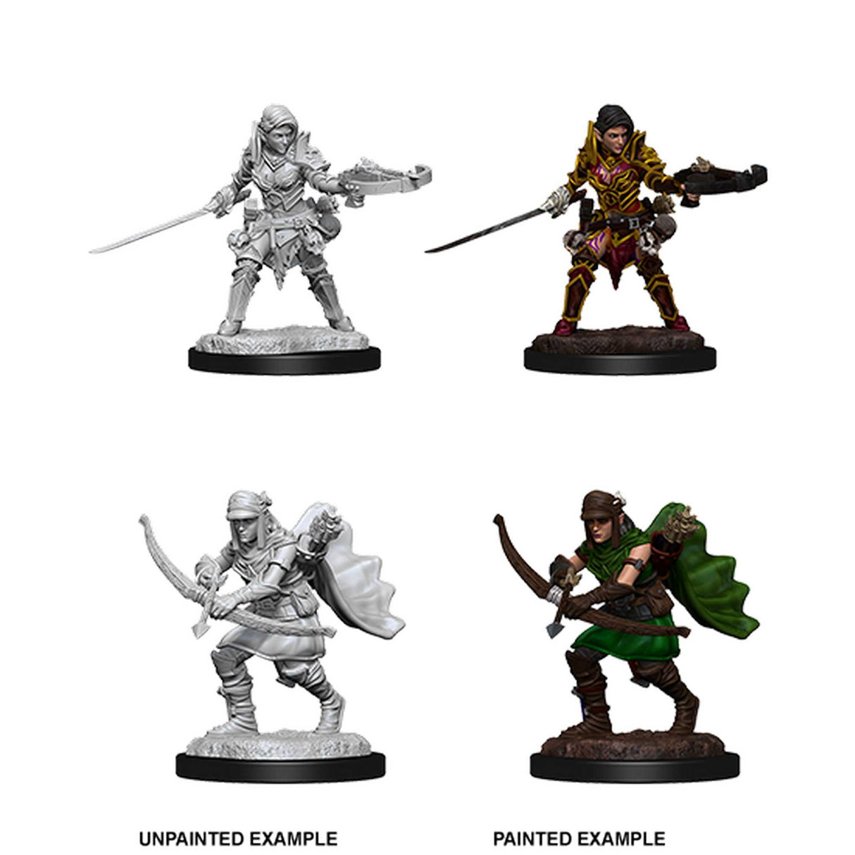 Pathfinder Battles Deep Cuts Unpainted Miniatures: Female Half-Elf Ranger