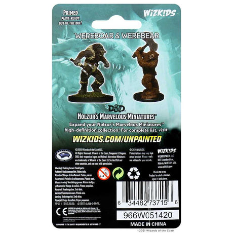 D&D Nolzur's Marvelous Unpainted Miniatures: Wereboar & Werebear