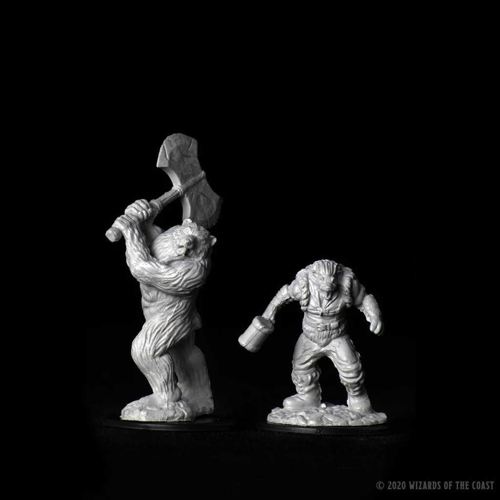 D&D Nolzur's Marvelous Unpainted Miniatures: Wereboar & Werebear