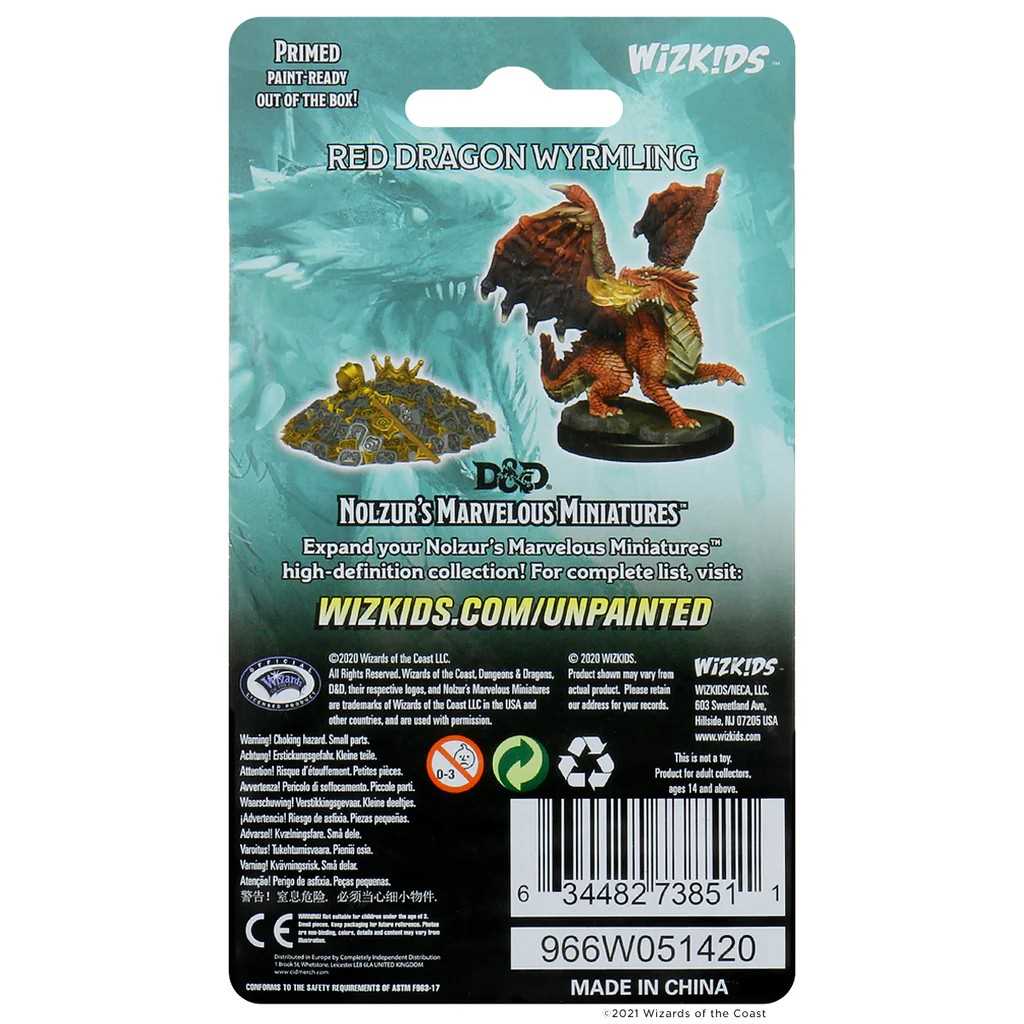 D&D Nolzur's Marvelous Unpainted Miniatures: Red Dragon Wyrmling