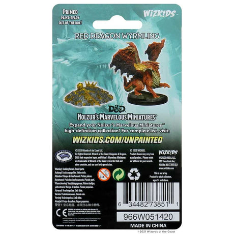 D&D Nolzur's Marvelous Unpainted Miniatures: Red Dragon Wyrmling