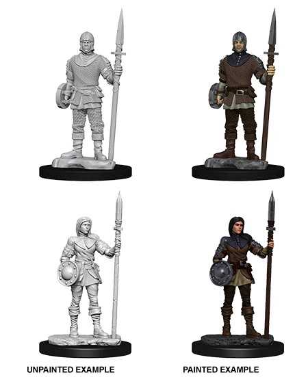 WizKids Deep Cuts Unpainted Miniatures: Guards