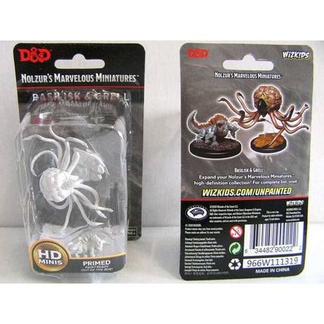 Grell & Basilisk: D&D Nolzur's Marvelous Unpainted Miniatures (W11)