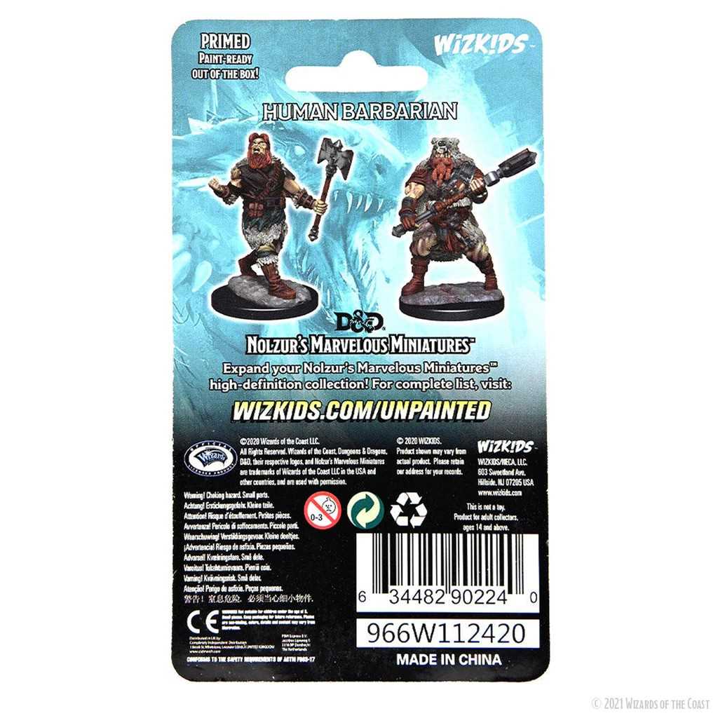 D&D Nolzur's Marvelous Miniatures: Human Barbarian Male