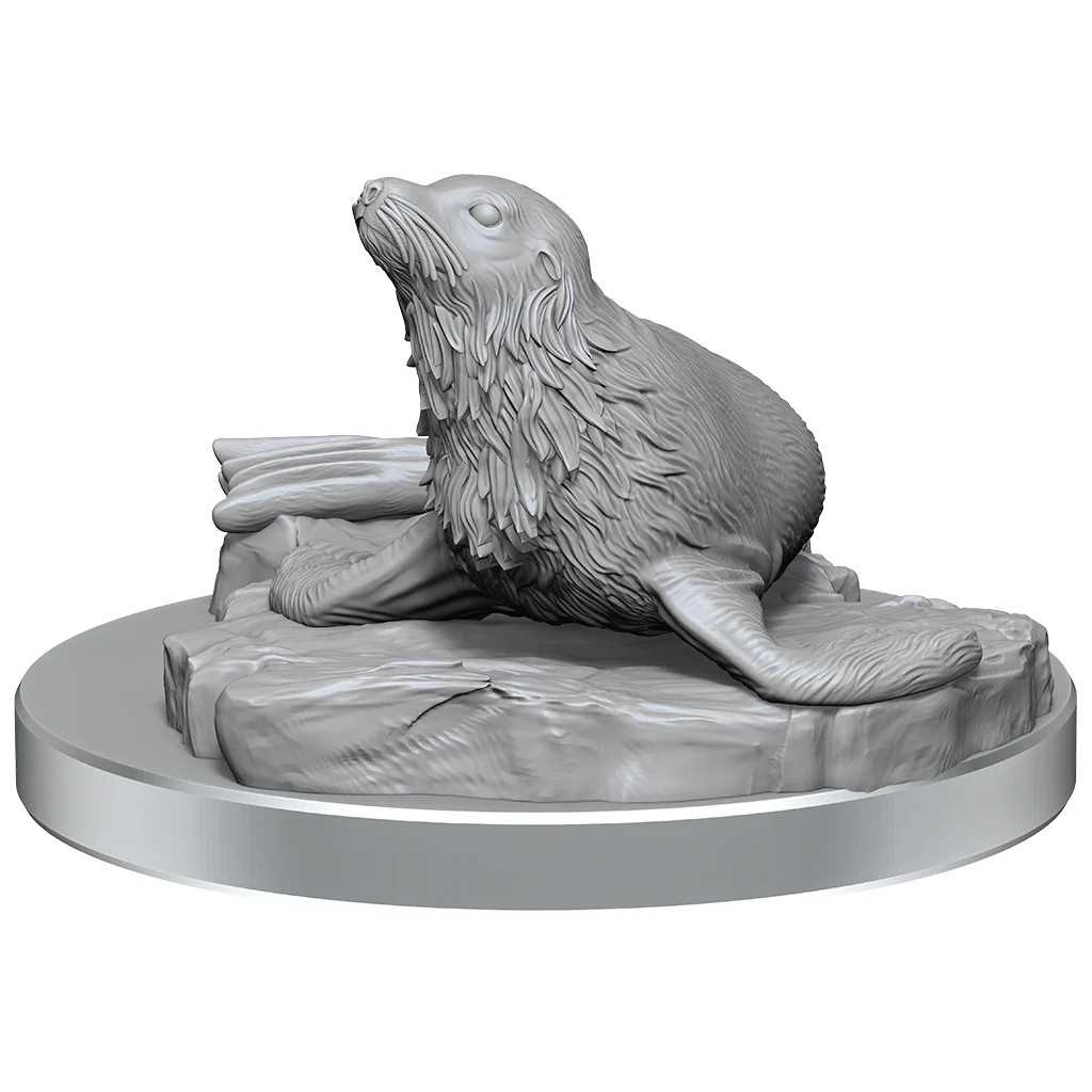 D&D Nolzur's Marvelous Unpainted Miniatures: Locathah & Seal