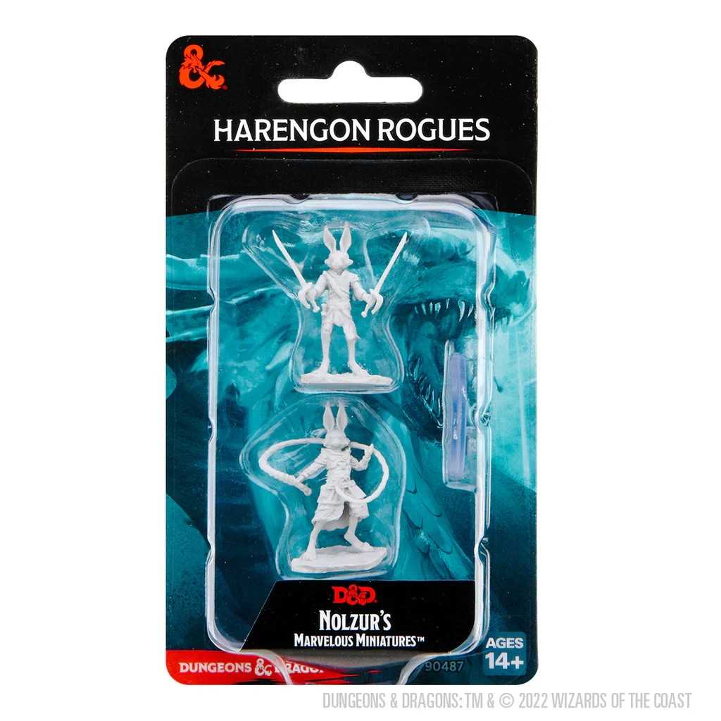 D&D Nolzur's Marvelous Unpainted Miniatures: Harengon Rogues