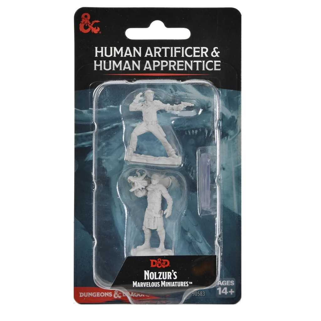D&D Nolzur's Marvelous Unpainted Miniatures: Human Artificer & Human Apprentice